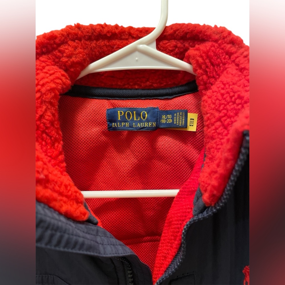 EUC Polo Ralph Lauren Hybrid Fleece Jacket Boys size XL (18-20) worn twice - Picture 5 of 7